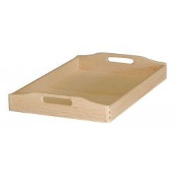 Δίσκος μνημοσύνου ξύλινος με λαβή 50x35x7 cm 