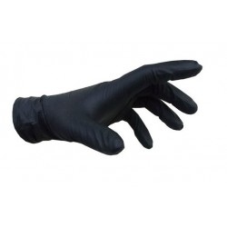 Γάντια νιτριλίου μαύρα ενισχυμένα 100 τεμαχίων