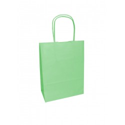 Τσάντα - σακούλα χάρτινη λαχανί 25x12x30 εκ.- στριφτή λαβή 100TMX