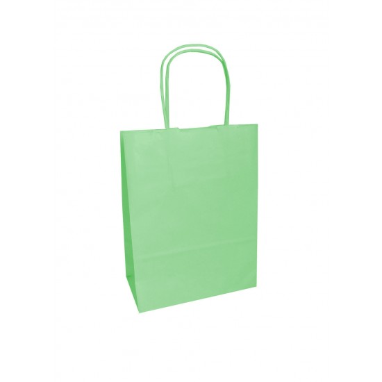 Τσάντα - σακούλα χάρτινη λαχανί 32x12x41 εκ.- στριφτή λαβή 100TMX