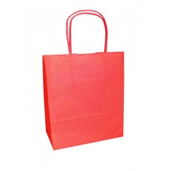 Τσάντα - σακούλα χάρτινη κόκκινη 32x12x41 εκ.- στριφτή λαβή 100TMX